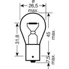 Signallampe Osram 7506 P21W 12V 21W BA15s Foto 2