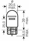 Signallampe Philips 12066 W21/5W 12V W3X16q Foto 2