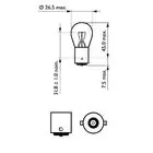 Signallampe Philips 12498 P21W 12V BA15S Foto 2
