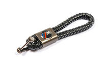 BMW Leder Schlüsselanhänger mit M Logo Foto 2