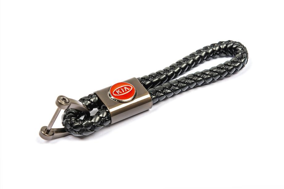 KIA Leder Schlüsselanhänger V1 mit KIA Logo Image