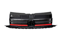 Volkswagen T6 2015-2024 Frontgrill mit rotem Streifen (für Emblem) Foto 3