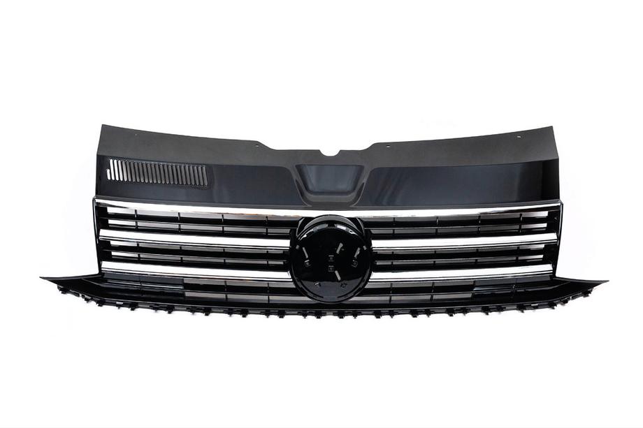 Volkswagen T6 2015-2024 Frontgrill mit Chromleiste (für Emblem) Foto 2