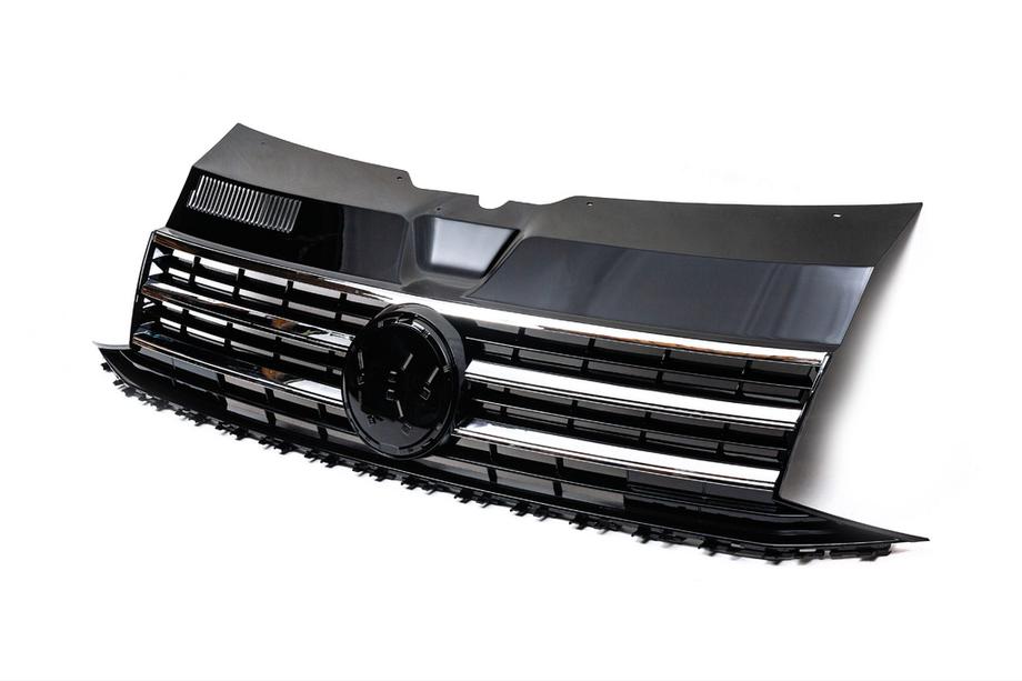 Volkswagen T6 2015-2024 Frontgrill mit Chromleiste (für Emblem) Foto 3