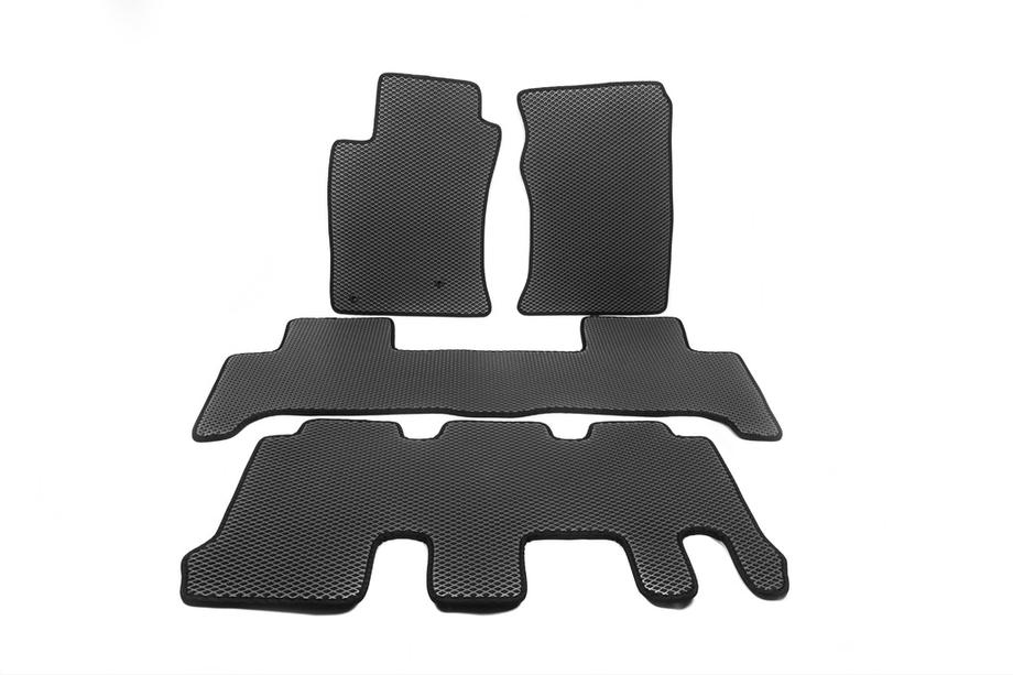 Toyota Land Cruiser Prado 120 2002-2009 EVA Fußmatten (3 Reihen, schwarz) Image