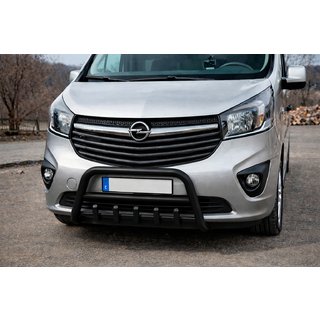 Frontbügel WT003 Schwarz Edelstahl Opel Vivaro 2015-2019 Foto 1