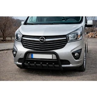 Frontbügel WT003 Schwarz Edelstahl Opel Vivaro 2015-2019 Foto 1