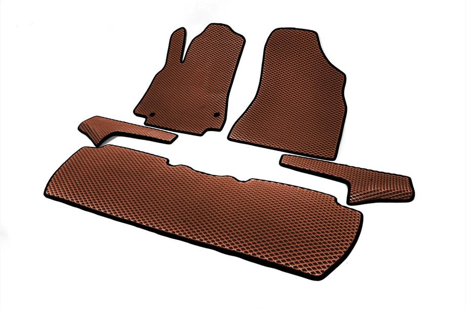 Citroen Berlingo 2008-2018 EVA Fußmatten (ziegelrot) Vorne + hinten + für Einstiegsleisten (5 Stk.) Foto 2