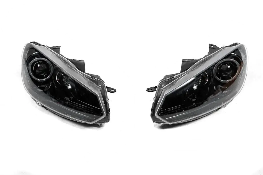 Volkswagen Golf 6 2008-2014 Frontscheinwerfer Black (2 Stk, LED) Image