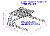 Volkswagen Amarok 2010-2022 Rollbar mit Korb Dakar (für Rollcover) Foto 5
