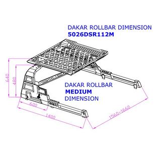 Rollbar mit Korb Dakar (ohne Rollos) Toyota Hilux 2006-2015 Foto 4