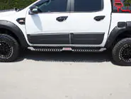 Mitsubishi L200 2006-2015 Seitenstufen Dakar V2 ohne LED (2 Stk, Metall) Foto 2
