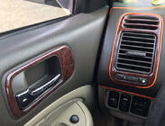 Honda Civic Sedan VII 2001-2006 Armaturenbrett Dekor Dunkelholz Foto 2