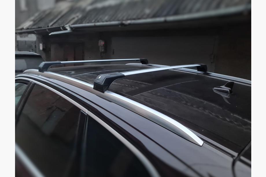 Audi Q7 2015–2026 Dachträger für integrierte Reling Skybar (2 Stk) Schwarz Foto 3
