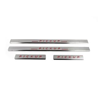 Einstiegsleisten Edelstahl Carmos V2 (4 Stk) Nissan NP300 1999-2015 Foto 2