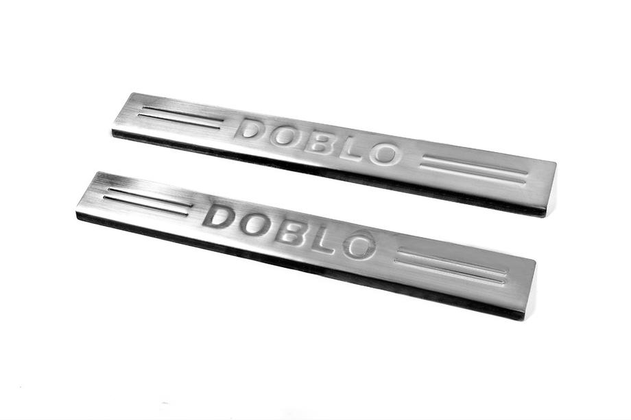 Fiat Doblo I 2005-2010 Einstiegsleisten V4 (Carmos, 2 Stk, Edelstahl) Image
