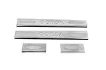 Opel Corsa C 2000-2006 Einstiegsleisten Edelstahl Carmos V2 (4 Stk) Foto 2