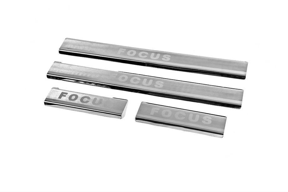 Ford Focus I 1998-2005 Einstiegsleisten Edelstahl Carmos V2 (4 Stk) Image