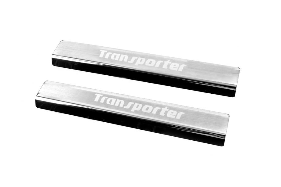 Volkswagen T5 Transporter 2003-2010 Einstiegsleisten Carmos V3 (2 Stk, Edelstahl) Image
