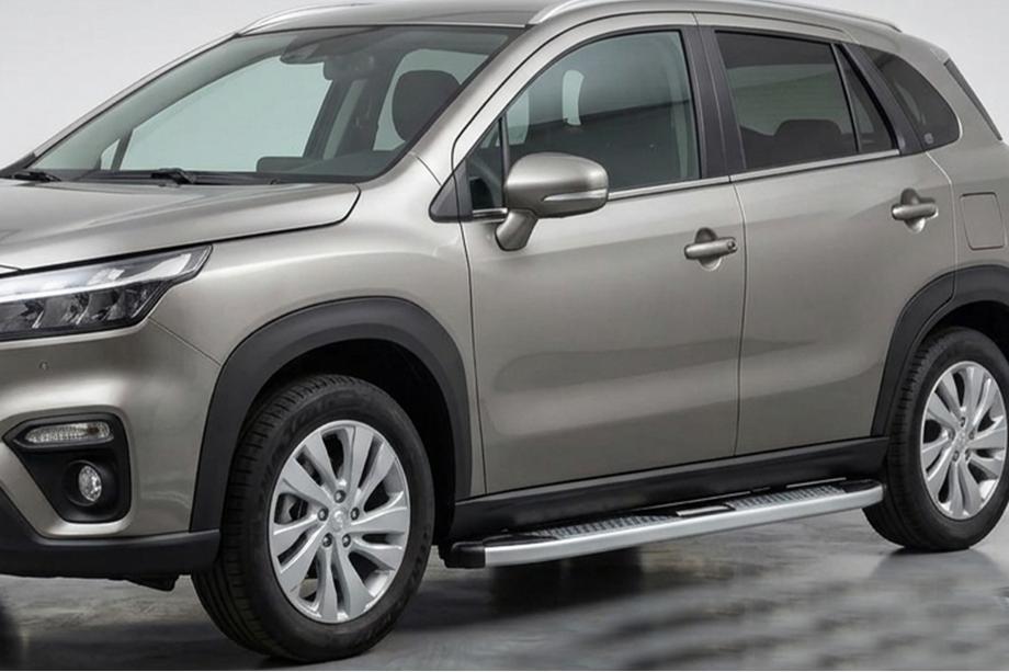 Suzuki SX4 S-Cross 2021- Seitenschweller Mevsim Grey (2 Stk., Aluminium) Image