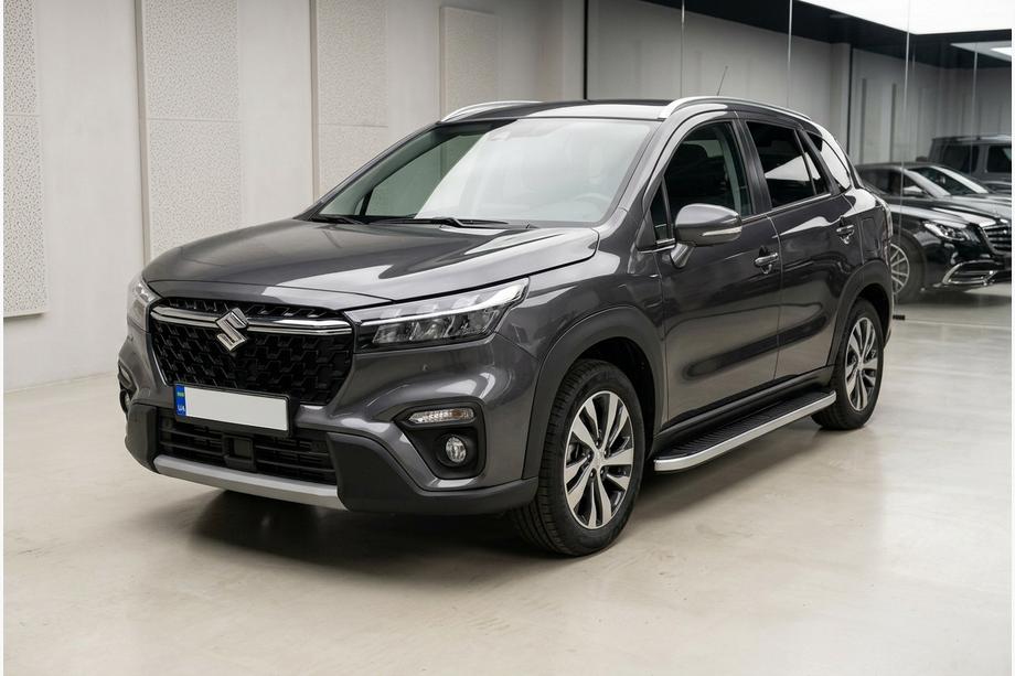 Suzuki SX4 S-Cross 2021- Seitenschweller Tayga Grey (2 Stk., Aluminium) Image