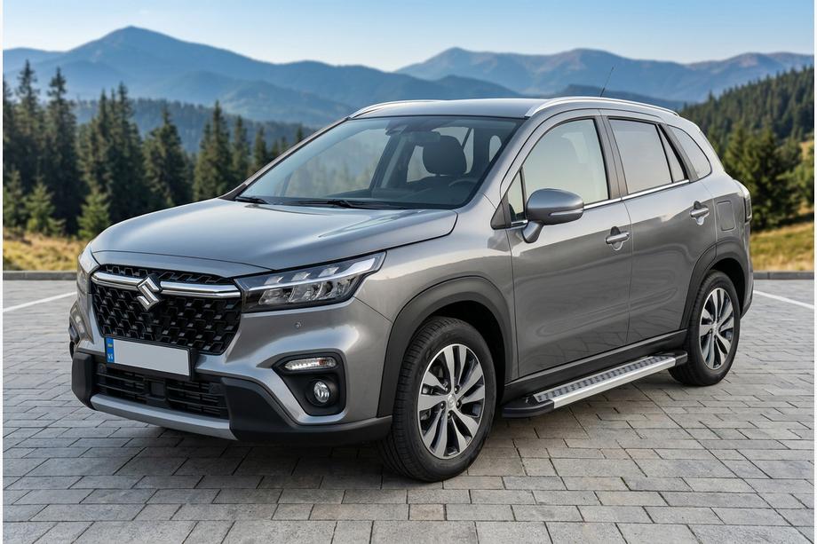 Suzuki SX4 S-Cross 2021- Seitenschweller Vision New Grey (2 Stk., Aluminium) Image