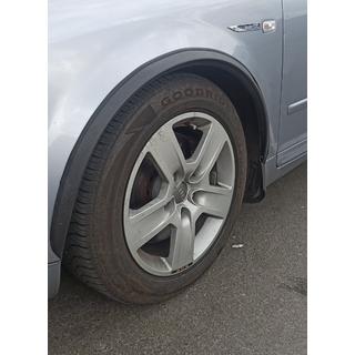 Kotflügelverbreiterungen (4 Stk, schwarz, ABS-Kunststoff)
