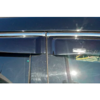 Windabweiser mit Chromleiste (4 Stk, HIC) Infiniti FX 2008-2012 Foto 3
