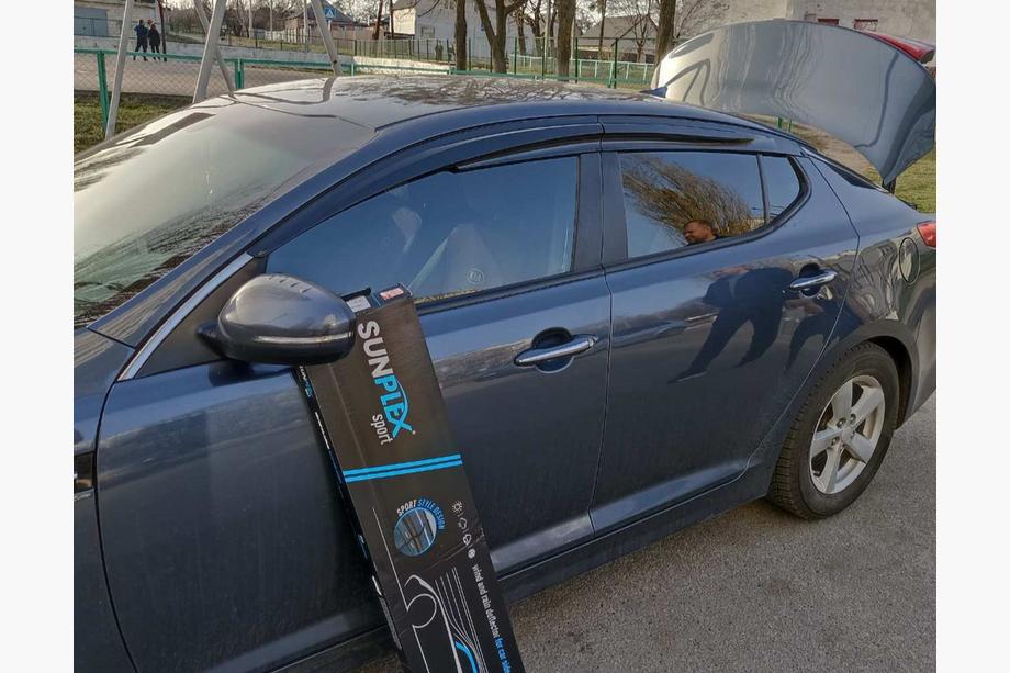 Kia Optima 2010-2016 Windabweiser (4 Stk., Sunplex Sport) Image