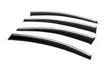 Chevrolet Cruze 2009–2015 Windabweiser mit Chromleisten (4 Stk., Sunplex Chrome) Foto 6