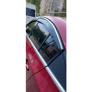 Windabweiser mit Chromleisten (4 Stk., Sunplex Chrome) Chevrolet Cruze 2009–2015 Foto 3