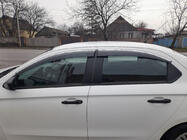 Citroen C-Elysee 2013-2022 Windabweiser mit Chromleisten (4 Stk., Sunplex Chrome) Foto 2