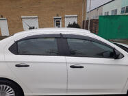 Peugeot 301 2012- Windabweiser mit Chromleisten (4 Stk., Sunplex Chrome) Foto 4
