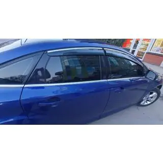 Windabweiser mit Chromleisten HB/Sedan (4 Stk., Sunplex Chrome) Ford Focus III 2011-2017 Foto 2