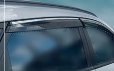 Hyundai IX-35 2010-2015 Windabweiser mit Chromleisten (4 Stk., Sunplex Chrome) Foto 2