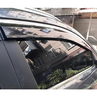 Windabweiser mit Chromleisten (4 Stk., Sunplex Chrome) Hyundai Tucson TL 2016-2021 Foto 3