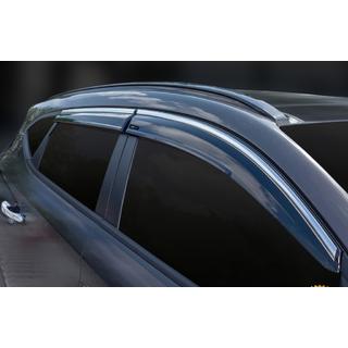 Windabweiser mit Chromleisten (4 Stk., Sunplex Chrome) Hyundai Tucson TL 2016-2021 Foto 4