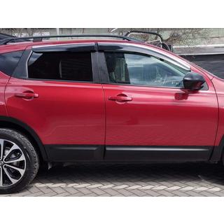Windabweiser mit Chromleisten (4 Stk., Sunplex Chrome) Nissan Qashqai 2007-2010 Foto 1