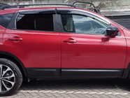 Nissan Qashqai 2010-2014 Windabweiser mit Chromleisten (4 Stk., Sunplex Chrome) Foto 1