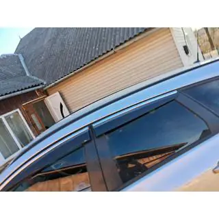 Chrom Windabweiser mit Leiste HB/SD (4 Stk, Sunplex Chrome) Opel Astra J 2009-2015 Foto 3
