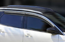 Peugeot 3008 2016-2023 Windabweiser mit Chromleisten (4 Stk., Sunplex Chrome) Foto 2