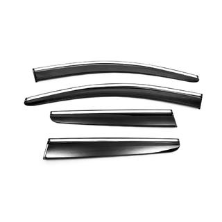 Windabweiser mit Chromleisten (4 Stk., Sunplex Chrome) Peugeot 3008 2016-2023 Foto 3