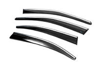 Skoda Octavia III A7 2013-2019 Windabweiser mit Chromleiste Liftback (4 Stk., Sunplex Chrome) Foto 2