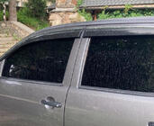 Toyota Hilux 2006-2015 Windabweiser mit Chromleisten (4 Stk., Sunplex Chrome) Foto 3