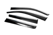Toyota Hilux 2006-2015 Windabweiser mit Chromleisten (4 Stk., Sunplex Chrome) Foto 6
