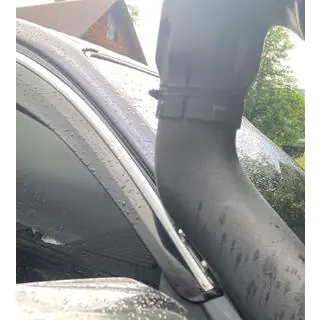 Windabweiser mit Chromleisten (4 Stk., Sunplex Chrome) Toyota Hilux 2006-2015 Foto 4
