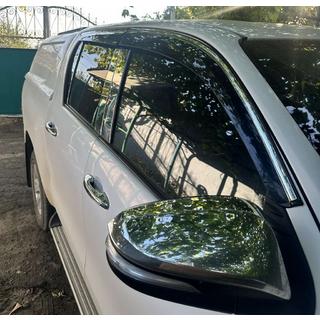 Windabweiser mit Chromleisten (4 Stk., Sunplex Chrome) Toyota Hilux 2015- Foto 4