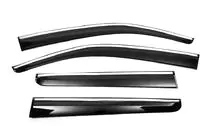 Volkswagen Amarok 2010-2022 Windabweiser mit Chromleisten (4 Stk., Sunplex Chrome) Foto 1