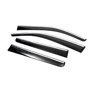 Windabweiser mit Chromleisten (4 Stk., Sunplex Chrome) Volkswagen Amarok 2010-2022 Foto 2
