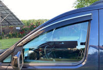 Volkswagen Caddy 2020- Windabweiser mit Chromleiste (2 Stk., Sunplex Chrome) Foto 1